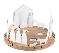 Light object cot round wheels