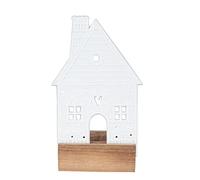 Light Object Gingerbread House Tea Light Holder Porcelain White