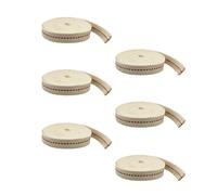 Light of Mine - 1/2" Inch 6' Foot, 100% Cotton Flat Wick - 6 Pack, for Paraffin Oil, Kerosene Based Lanterns, and Oil Lamps with Genuine Red Stitch (1/2" - 6' Roll, 6 Pack)