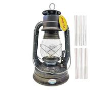 Light of Mine - Dietz #08 Air Pilot Unfinished Oil Lantern with 7/8" Replacement Wick Strips (Unfinished)
