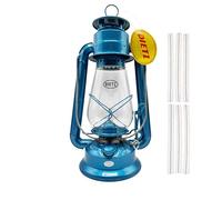 Light of Mine - Dietz #20 Junior Blue Oil Lantern with 100% Cotton 5/8" Replacement Wick Strips (Blue)