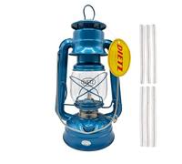 Light of Mine - Dietz #76 Original Blue Oil Lantern with 1/2" Replacement Wick Strips (Blue)