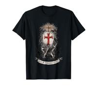 Light Over Darkness Lux in Tenebris Lucet Faith Cross T-Shirt