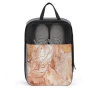 Light Peach And Brown Shoe Bag Shoe Bags for Travel Waterproof Shoe Bag Shoes Storage Organizer with Zipper & Handle Sneaker Bag Shoe Pouch Golf Shoe Bag Soccer Cleat Bag, style, One Size, Shoe Bags