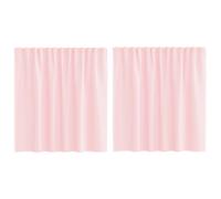 (light pink, 140 x 140 cm) vidaXL Voile Curtains 2 pcs net curtain sheer curtain