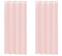 (light pink, 140 x 225 cm) vidaXL Voile Curtains with Grommets 2 pcs Apple Green 140x225 cm net curtain