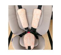 (Light Pink) 3PCS car seat with shoulder pad set, baby carriage accessories, suitable for all car seats, baby carriage soft seat belt