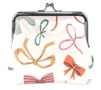 Light pink and pretty bow design leather wallet with buckle and kiss closure, Arcos Chic Light Pink, UNITALLA, Classic, Arcos Chic Light Pink, UNITALLA, Classic, Light Pink Chic Bows, UNITALLA