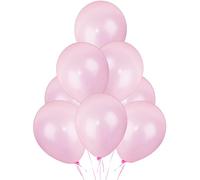 Light Pink Balloons 25 Pack, Large 12 Inch Thick Latex Biodegradable Helium Party Balloons for Birthday, Wedding, Baby Shower, Valentine's Day Events Decoration for Balloon Arch Garland