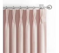 Light Pink Blackout Curtains for Girls Bedroom 84 Inches Length 2 Panels Set, Petty Memory Trained Pleated Soundproof Two Layer Thick Linen Heat Blocking Privacy Decorative Window Drapes 84 Inch Long
