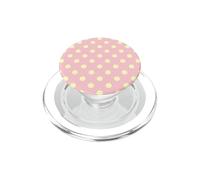 Light Pink Butter Yellow Polka Dot Vintage Cute Aesthetic PopSockets PopGrip for MagSafe