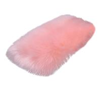 (Light Pink) Car Armrest Cushion - Auto Plush Armrest Pad | Soft Car Seat Box Cover Protector Furry Auto Center Console Cover Pad for Vehicle SUV