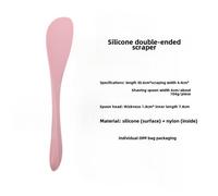 (light pink, Dual Head Scraper Spoon) Pink Non-Stick Silicone Spatula Kitchen Set