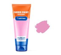 Light Pink Fabric Paint 60 ml - Permanent Textile Paint for Clothes, Shoes & Denim | Water Based Jeans, Leather & Sneaker Paints | Washable Non-Toxic Fabric Dye for Cotton & Synthetic Fabrics