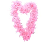 Light Pink Feather Boa Accessory - Pack Of 1-180cm Long 80g Feather Boa - Stag Do Hen Party Fancy Dress Costume Accessory