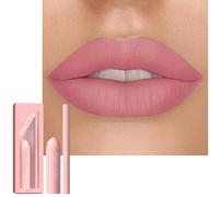 Light Pink Matte Lipstick Set, Red Lip Liner Lipgloss Pencil Kit, Nude Lip Balm Non-stick Cup Tinted, Waterproof Stick, Velvety Lip Gloss Stain Lipliner Pen, Makeup Gift for Women