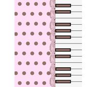 Light Pink Piano Tile Polka Dot Composition Notebook