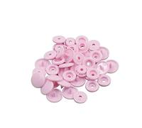 Light Pink Plastic Snap Button Size 20 200Sets Sew On Plastic Snap Fasteners for Clothing Glossy T5 Round -B18