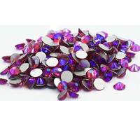 Light Pink/Rose Glass 3D Nail Art Rhinestones ss3 ss4 ss5 ss6 ss8 ss10 ss12 ss16 ss20 ss30 Crystal Nails Non HotFix Decorations-Rose AB-SS3 1440pcs