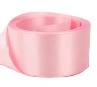 Light Pink Satin Ribbon - 50mm Wide - 3 Meters - Many Colours - Buy 3 & Get 1 Free for Gifts Wrap, Sew, Party, Decorations, Events, Dress, Crafts, Bows, Car, Floral More