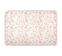 Light Pink Small Flowers Extra Large Resuable Bed Underpads Waterproof Washable Diaper Changing Pad Non-Slip Cradle Mattress for Baby Toddler Children 52" L x 34" W