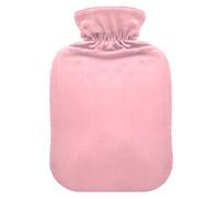 Light Pink Solid Color Pure Plain Travel hot Water Bottle with Soft Cover, 2L Warmer Bag for Menstrual Cramps, Tummy Warmer, Bolsa para cólicos menstruales