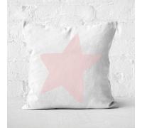 Light Pink Star Square Cushion - 40x40cm - Soft Touch