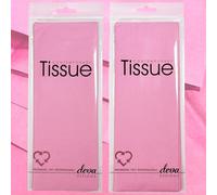 Light Pink Tissue | 8 Sheets of Tissue Paper | 2 Packs, Each with 4 Sheets Premium Quality Tissue | Biodegradable Packaging | Each Sheet 50x70cm, Ideal for Gift Wrapping and Crafting