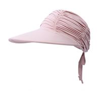 (Light Pink) Womens Sun Visor Hat Wide Brim Ice-Feel Material UV Protection Summer Topless Beach Hat Foldable Quickly-Dry Sun Protection Beach Sport Cap