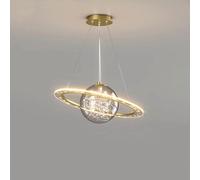 Light Planet Acryliclight Postmodern Creative Iron Chandeliers Black Dimmable Ledhanginglamp Kids Room Bedroom Decor Lighting Fixture/D