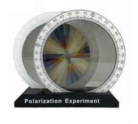 Light Polarization and Color Polarization Experiment Kit with Optical Polarizers for Classroom Use (Black white)