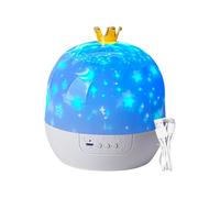 Light Projector - Soothing Music Lamp, 360 Rotating Ceiling Projector, Night Lamp, Relaxing Sleep Aid for Nursery and Bedroom Baby Toddler Kids Bedtime, Starry Sky Light, Multicolor