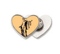 Light Prophecy Music Medicine Glorious Heart Metal Pin Brooch Clip Love