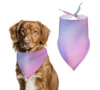 Light Purple And Blue Gradient Dog Bandanna Adjustable Pet Triangle Kerchief Scarf for Cat And Dog