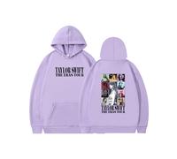 (light purple+black, M) TAYLOR SWIFT Athleisure Hoodie Printed