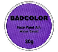 Light Purple Face Body Paint (30gm), Water Activated Face Paint Kit Safe for Kids & Adults, Safe Face Painting for Halloween Widowmaker Mermaid Ursula Cosplay Costume SFX Makeup