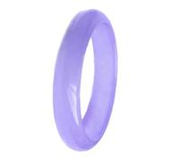 Light Purple Jade Bangle Bracelet for Women, Lavender Quartzite Jade Good Luck Bracelets (Purple_54mm)