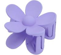 Light Purple Plastic Jaw Clip, Flower Hair Pins, Exquisite Flower Shape Hair Claw Clips Double Lock Tooth for Women Girls Headwear