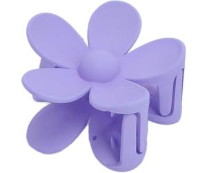 Light Purple Plastic Jaw Clip, Flower Hair Pins, Exquisite Flower Shape Hair Claw Clips Double Lock Tooth Hair Styling Accessories for Women Girls Headwear