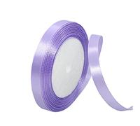 Light Purple Satin Ribbon 10mm, 22M Solid Colors Fabric Purple Ribbon for Crafting, Gift Wrapping, Balloons, DIY Sewing, Hair Bows, Xmas, Valentine, Presents Bouquets Floral Wedding & Cake Decoration