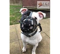 Light Real leather Dog Muzzle for Staffordshire Bull Terrier Staffy, Staffie