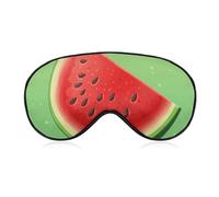 Light Red and Green Sleep Mask for Women Men, Breathable Soft Sleeping Mask Adjustable Eye Cover Light Blocking Eye Masks for Travel, Home, Office, Nap, Flights