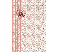 Light Red Blooming Flowers Notebook: 6 x 9 inches with 120 pages