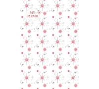 Light Red Sparkling Star Decoration Notebook: 6 x 9 inches with 120 lined pages