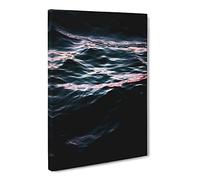 Light Reflecting Upon The Ocean Canvas Print | Gallery Wrapped 30mm Frame Wall Art | 24x16 inches | Ready to Hang | Abstract Seascape Picture | Living Room Bedroom Lounge Office