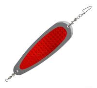 Light Reflective Spoon Fishing Lure, Metal Crankbait for Trolling with Slow Sinking Action, Compatible with Multi-Layer Water Fishing, 20.5 x 14 x 4 cm(1#)