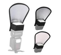 Light Reflector, Photography Lights Reflectors with Fixed Strap Elastic Design, Portable Lighting Reflector with Flexible Double-Sided Selfie Background Diffuser Panel, 7.3 x 7.9 Inches