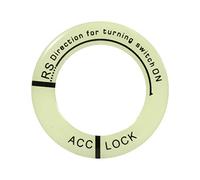 Light Ring For Ignition Switch Trim, Universal Car Motorcycle Luminous keyhole car hole sticker Ignition Switch LuminousCircle Key light Ring Circle Cover Trim(Black)