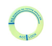 Light Ring for Ignition Trim, Car Motorcycle Luminous Keyhole Car Hole Sticker Ring-Epoxy Decoration