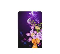 Light Romantic Flowers Printing 10 Pcs Car Air Freshener Fragrant Sheets,Car Hanging Accessories With Strings For Decor